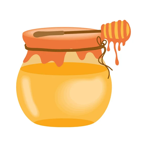 Sweet honey jar — Stock Vector