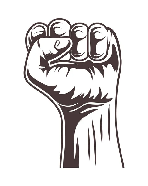 Hand human fist — Stock Vector