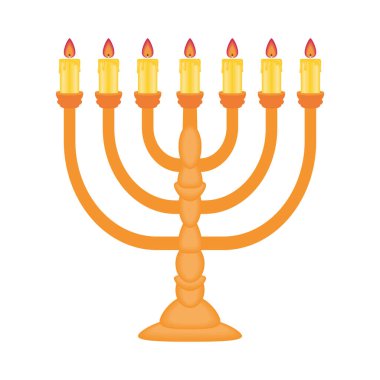 Mumları olan altın bir avize.