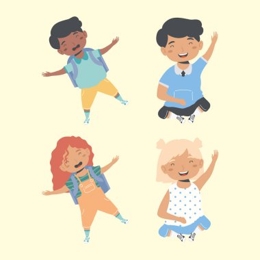 dört öğrenci karakteri