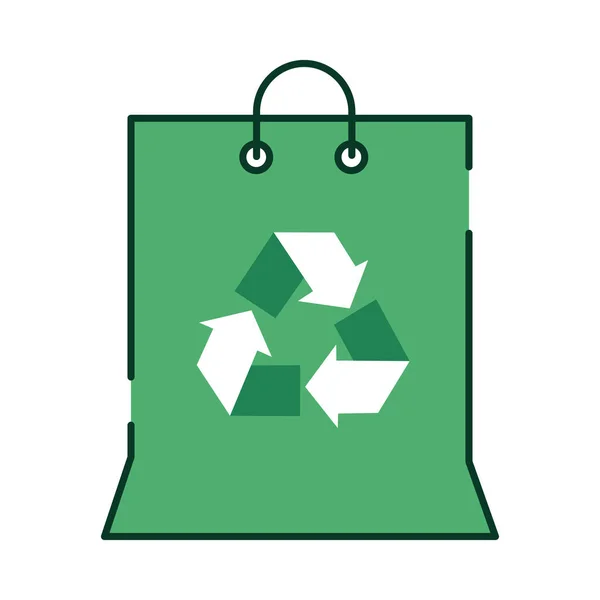 Τσάντα οικολογίας ψώνια — Διανυσματικό Αρχείο