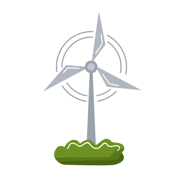 Energia da turbina eólica — Vetor de Stock