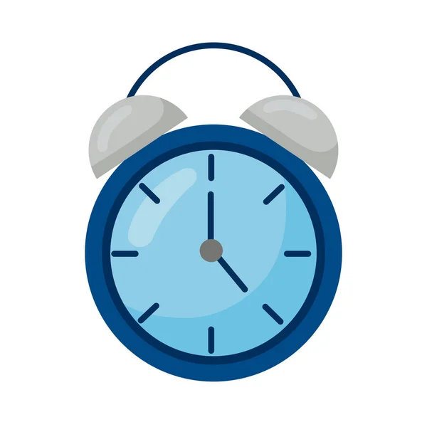 Reloj despertador azul — Vector de stock