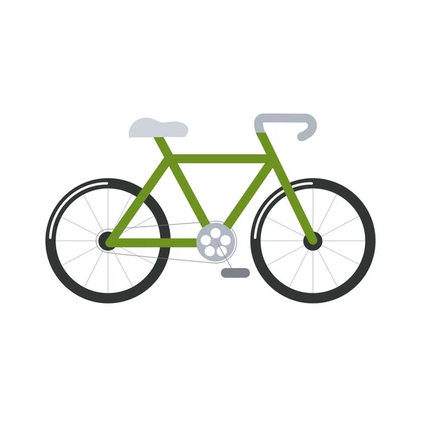 Véhicule vélo vert — Image vectorielle