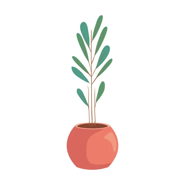 Горшок с растением — стоковый вектор