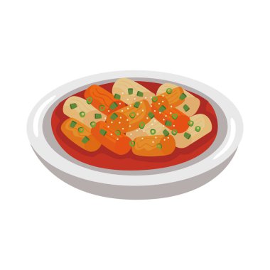 tteokbokki Kore yemeği