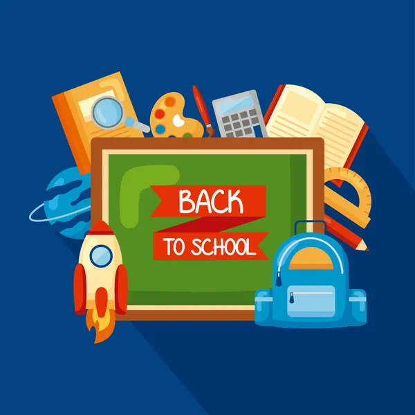 Back to school card — Stock Vector