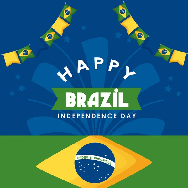 Dia da independência brasil — Vetor de Stock