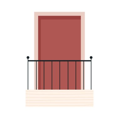 Çitli balkon dış yüzeyi