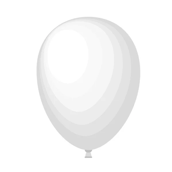 Heliumballon weiß — Stockvektor