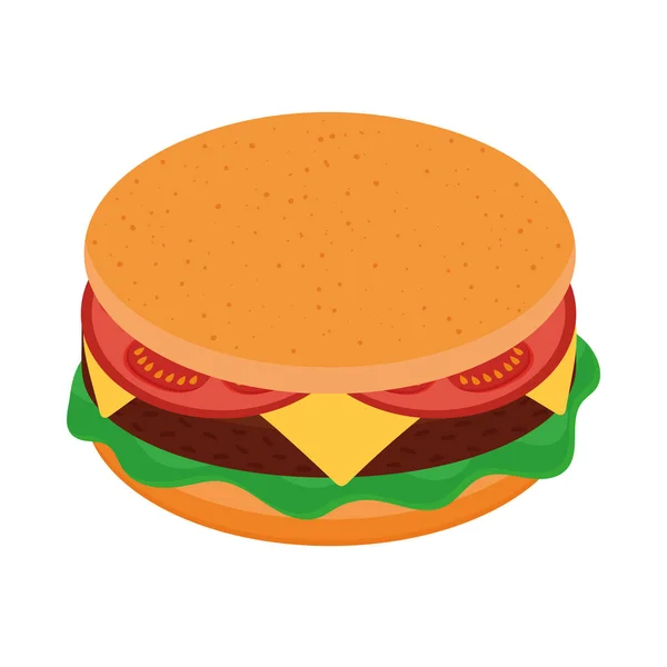 Klasszikus burger amerikai — Stock Vector