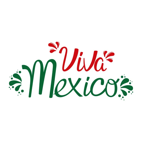 Viva frase mexicana Vector de stock