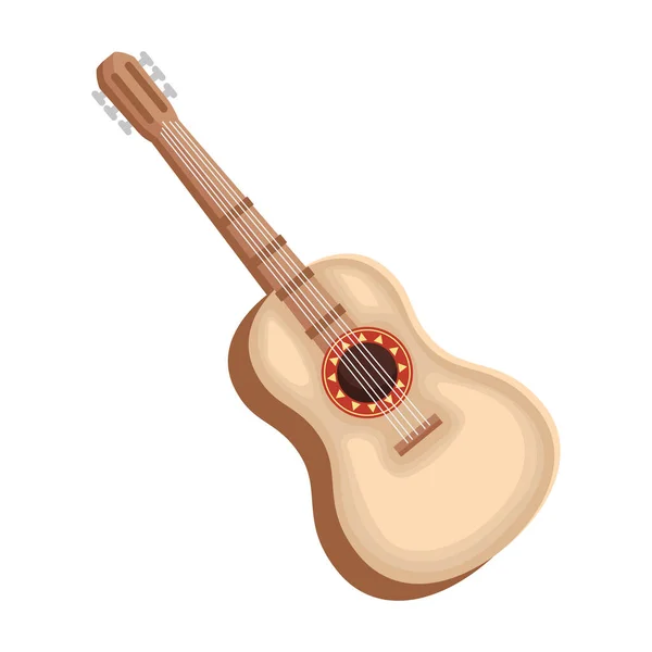 Strumento di chitarra in legno — Vettoriale Stock