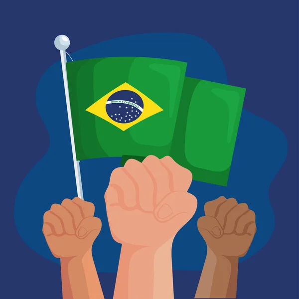 Cartão para o brasileiro —  Vetores de Stock