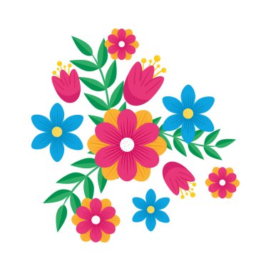 çiçekler ve yapraklar