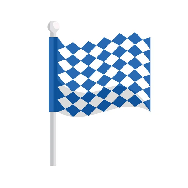 Bavaria geruite vlag — Stockvector