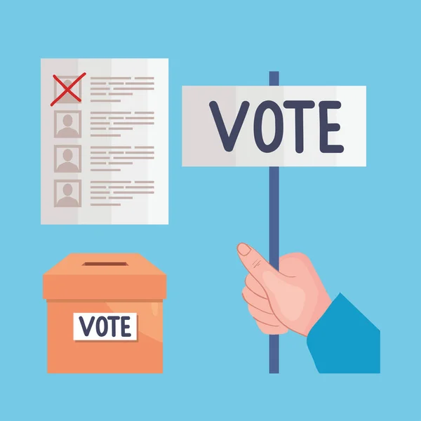 Derecho al voto — Vector de stock