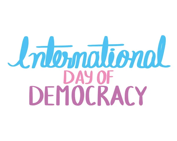 Día internacional de la democracia — Archivo Imágenes Vectoriales