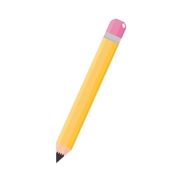 Crayon avec caoutchouc — Image vectorielle