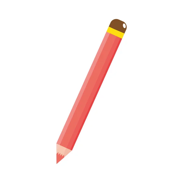 Red pencil sharpened — Stock Vector