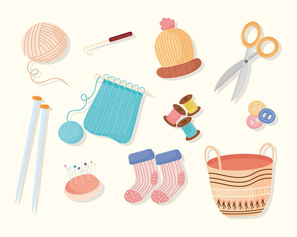 иконы вязания и пряжи