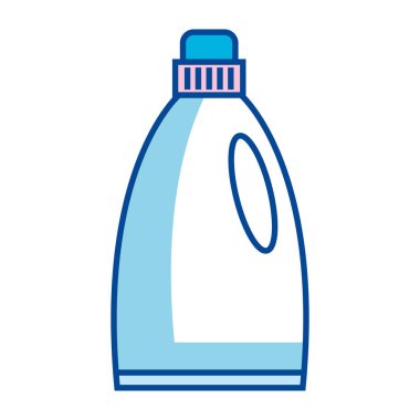 Bir şişe plastik deterjan.