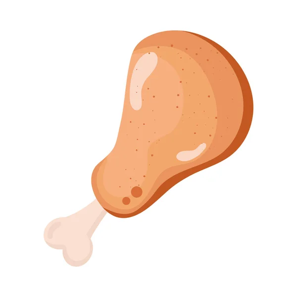 Cuisses icône de poulet — Image vectorielle