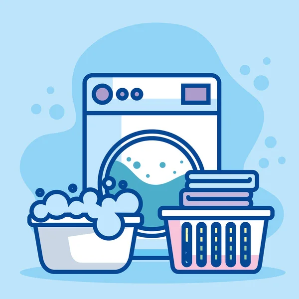 Serviço de lavandaria cartaz — Vetor de Stock
