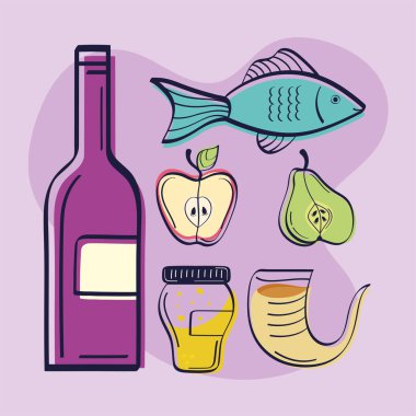 Rosh hashanah ikonları