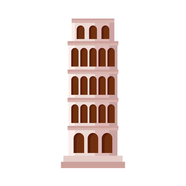 Pisa torre hito — Archivo Imágenes Vectoriales