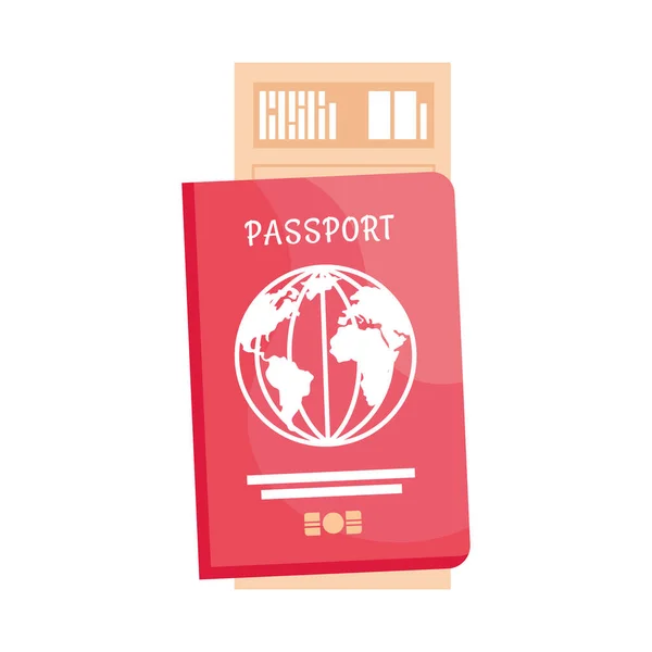 Travel passport document — Stock Vector