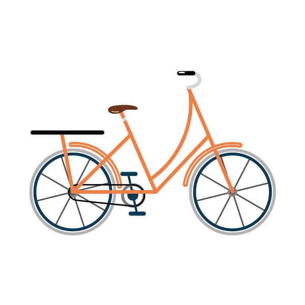 Oranje fietsvoertuig — Stockvector