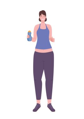 Susamış atletik kadın