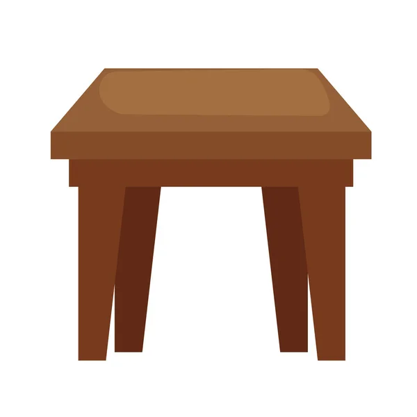 木製テーブル家具 — ストックベクタ