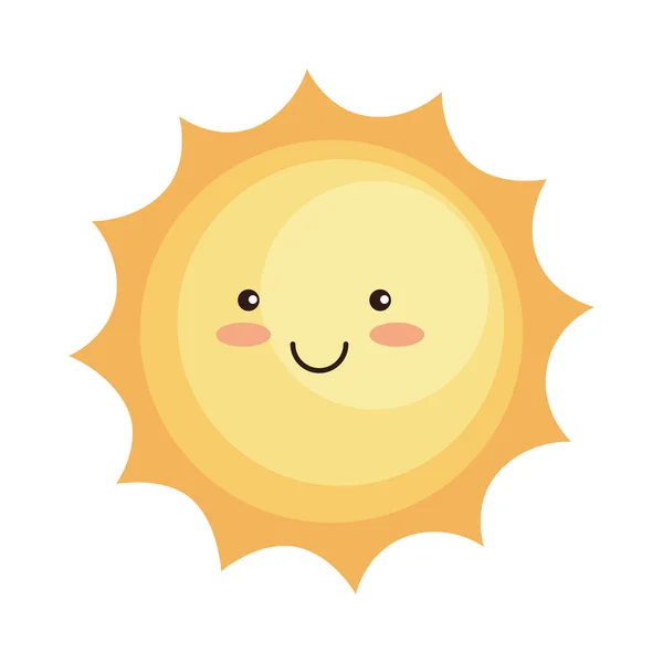 행복 한 태양 문자 — 스톡 벡터