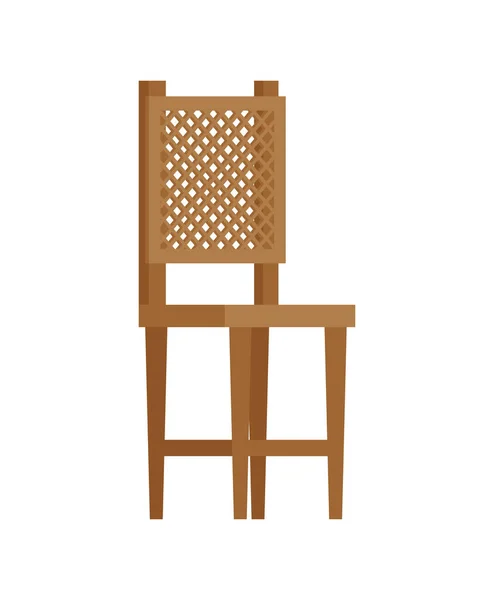 木製の庭の椅子 — ストックベクタ