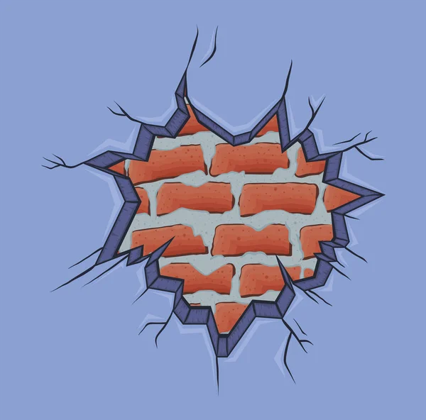 Explosiv vägg lila — Stock vektor