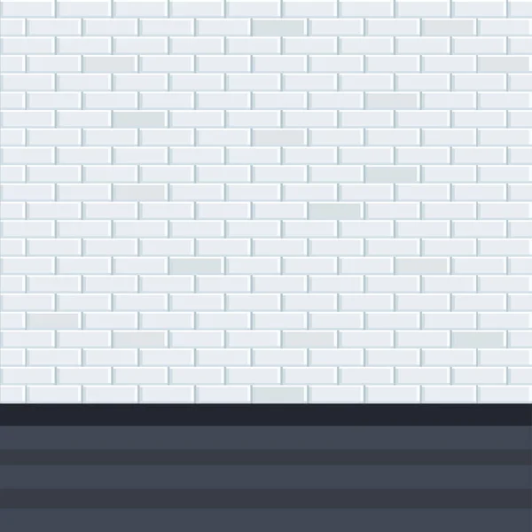 Сіра стіна з підлогою — стоковий вектор