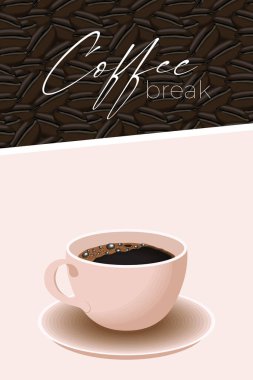 Kahve harfleri ve fincanlar