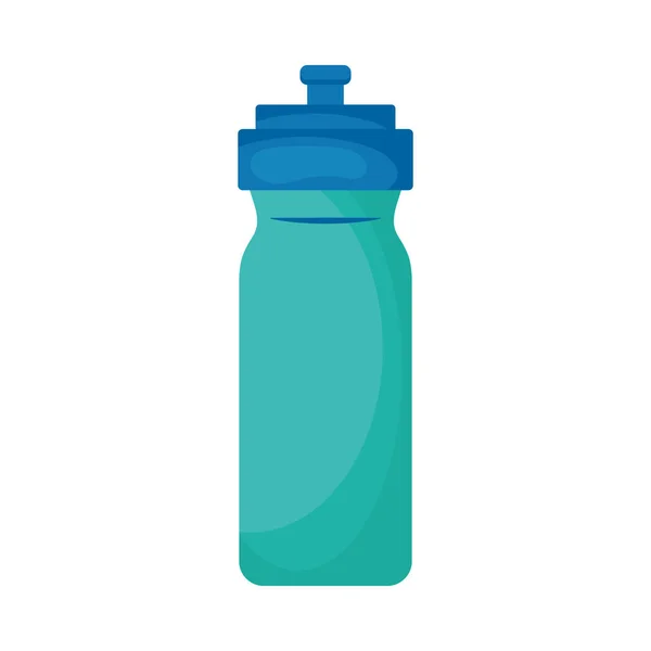 Botella verde gimnasio — Vector de stock