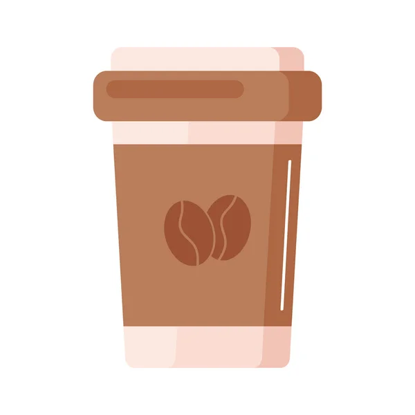 Koffie drinken plaats maken — Stockvector