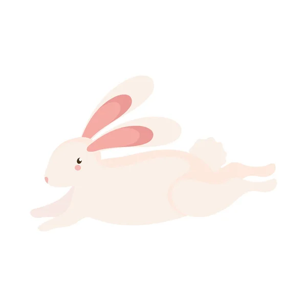 Petit lapin qui court — Image vectorielle