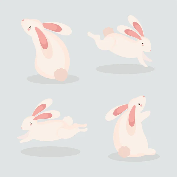 集团的兔 — 图库矢量图片