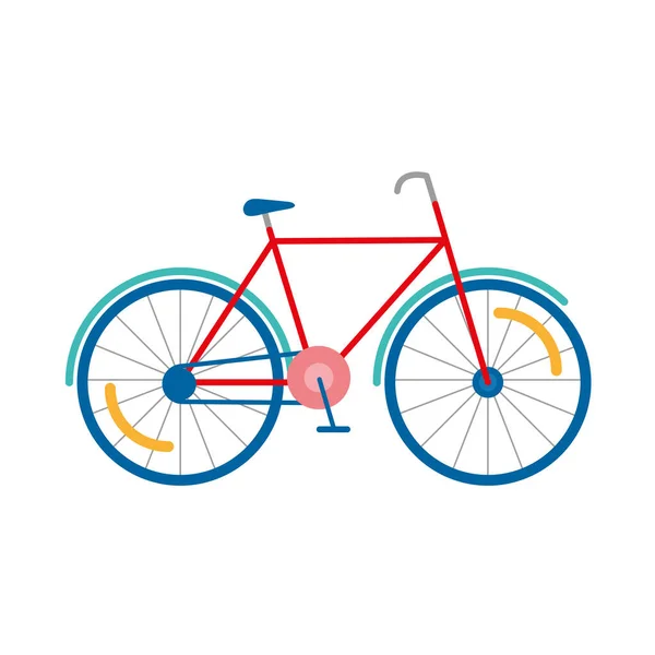 Bicicleta retro rosa — Vetor de Stock