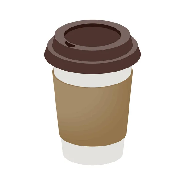 Café prendre pot façon — Image vectorielle