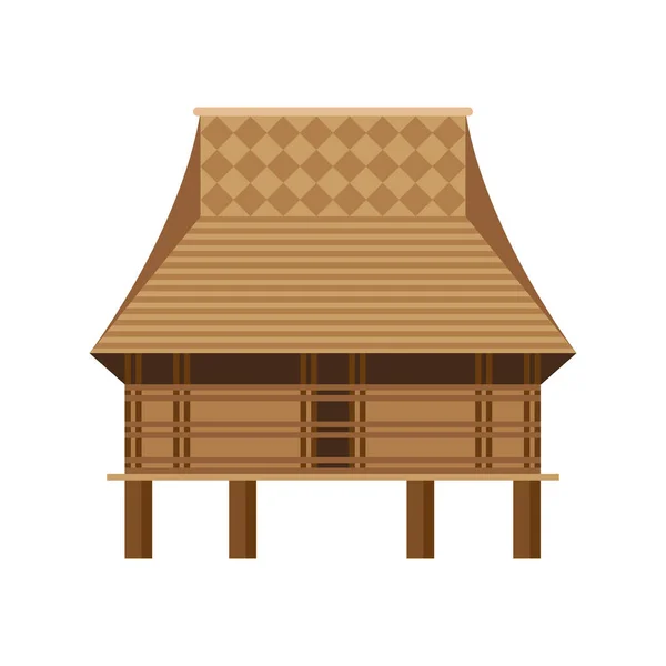 Вьетнамская деревянная каюта — стоковый вектор