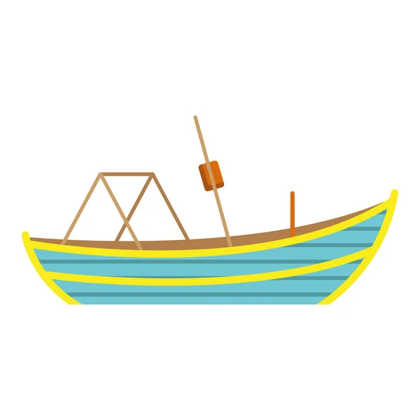 ベトナムの木製ボート — ストックベクタ