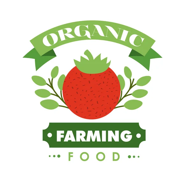 Organic farming food — Stock Vector
