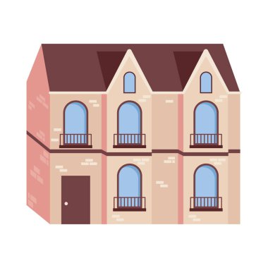 Geniş pencereli bina