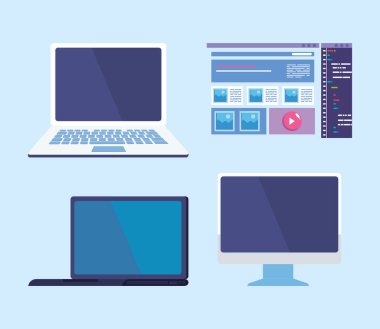 Web tasarımı dört simge